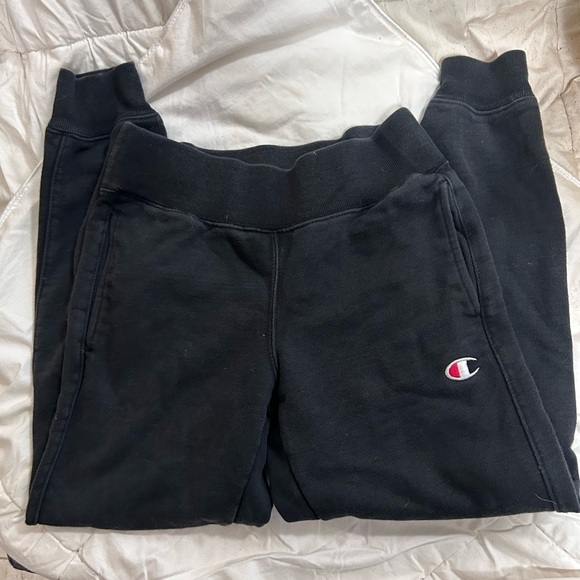 Champion Pants - Champion Black Joggers with Logo